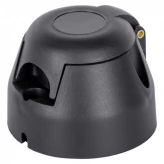 Zásuvka 7P pro tažné zařízení s těsněním - 12/24V, plast