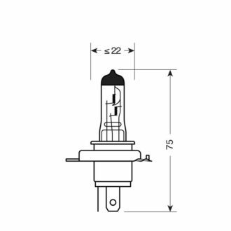 Autožárovky H4 PILOT xenon PLUS 12V, 60/55W +50% sada 2ks