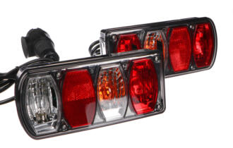 Sada světel s kabelem a 13pin zástrčkou pro nosič kol E-BIKE PREMIUM - náhradní díl SIXTOL