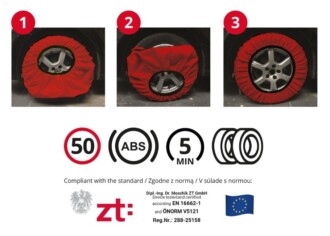 Textilní sněhové řetězy 3D XL EN16662-1 Önorm - 2 ks