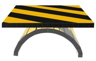 Garážová ochrana dveří na stěnu APA - 20x30cm