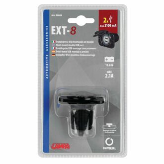 Dvojitá USB zásuvka do panelu EXT-8 12/24V LAMPA