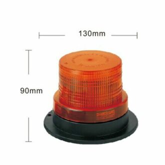 PROFI LED maják 12-24V 40x1W oranžový magnet, ECE R65 130x90 mm