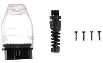 Zástrčka OBD-II s 16 piny pro montáž vlastního kabelu MECHANIC CABLE 30, transparentní SIXTOL