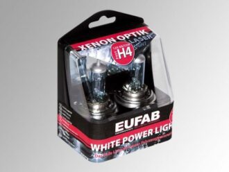Autožárovky H4, White Power Light, 2 ks v plastové krabičce EUFAB