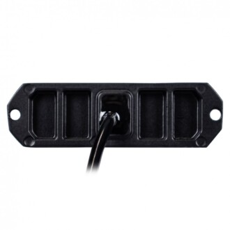 Výstražné LED světlo vnější oranžové, 12-24V 4LED 12W, ECE R65, 96x28 mm