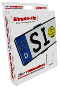 Držák SPZ "Simple Fix"čirý 110mm - 4ks