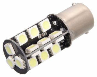 Žárovka 44 SMD LED 12V Ba15S s rezistorem CAN-BUS ready bílá