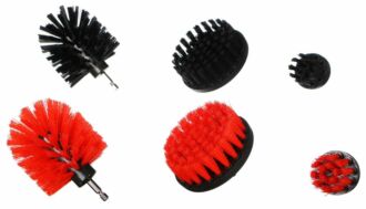 Sada kartáčů na vrtačku pro čištění auta CAR DETAILING DRILL BRUSH 6, 6ks SIXTOL