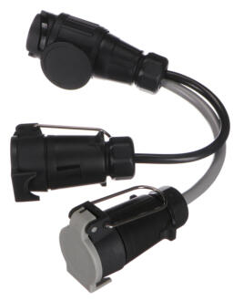 Kabelová redukce zástrčky tažného zařízení TRAILER CABLE 6, ze 13pin na 7pin N+S, 35cm SIXTOL