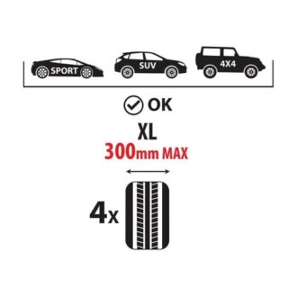 Držák na pneumatiky XL na zeď LAMPA