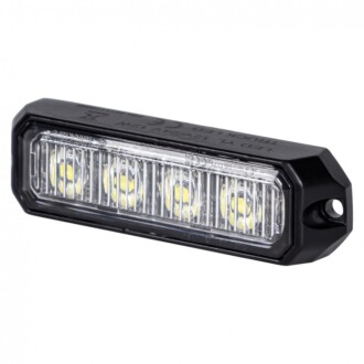 Výstražné LED světlo vnější oranžové, 12-24V 4LED 12W, ECE R65, 96x28 mm