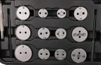 Stlačovák brzdových pístů MECHANIC BRAKE SET BLACK 35, sada 35ks SIXTOL