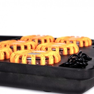 LED výstražná světla 16LED, oranžová, set 6ks