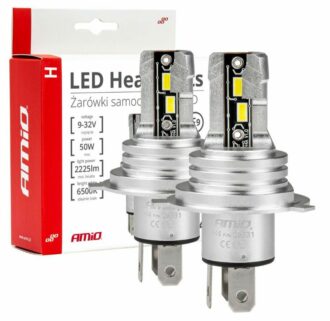 LED autožárovky H4 bílá, 9-18V, 2225 lm - 2 ks