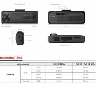 Thinkware F200PRO Autokamera FHD WiFi (GPS) s CL zásuvkou