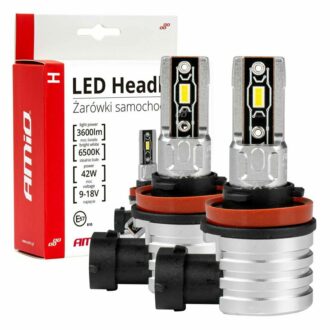 LED autožárovky H8/H9/H11 bílá, 9-18V, 3600 lm - 2 ks