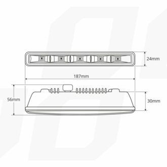 Světla pro denní svícení DRL 12-24V 10,64W 1000lm