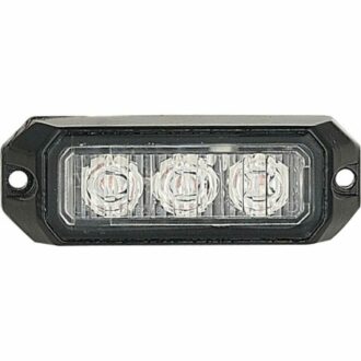 Výstražné LED světlo vnější oranžové, 12-24V 3LED 9W, ECE R10, 80x28 mm