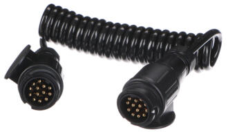 Propojovací spirálový kabel zástrčky tažného zařízení TRAILER CABLE 4, 13-13pin, 3m SIXTOL