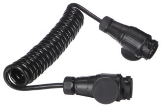 Propojovací spirálový kabel zástrčky tažného zařízení TRAILER CABLE 4, 13-13pin, 3m SIXTOL