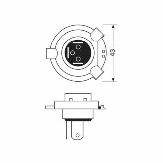 Autožárovky H4 PILOT xenon PLUS 12V, 60/55W +50% sada 2ks