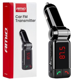 Bluetooth/FM modulátor bezdrátový, 12/24V, 2x USB