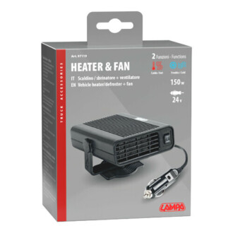 Ventilátor s topením a rozmrazováním skel 24V 150W LAMPA