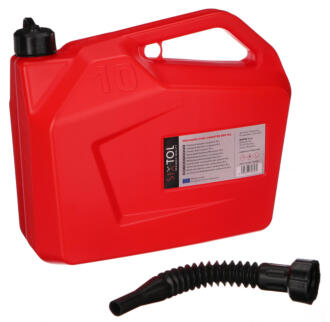 Kanystr plastový MECHANIC FUEL CANISTER RED 10L, červený SIXTOL