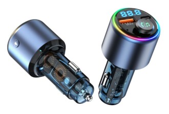 Bluetooth/FM modulátor bezdrátový, 12/24V, 1x USB, 1x USB-C