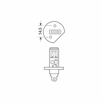 Autožárovky H1 PILOT xenon PLUS 12V, 55W +50% sada 2ks