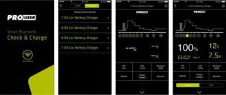 Automatická autonabíječka PRO-USER IBC7500B 12/24V 7,5 Amp Bluetooth Smartphone