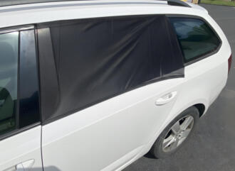 Sluneční clona na boční okno auta / návlek na dveře CAR SUNSHADE SET 3, vel. L, 2ks SIXTOL
