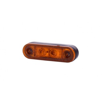 Boční obrysové světlo LED, oranžový ovál 12/24V - Homologace