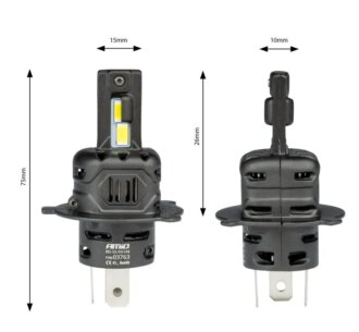 LED autožárovky H4/H19 X4 Aviator, bílá, 12V, 6500K, 44W - 2ks