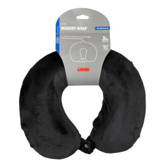 Cestovní polštář z paměťové pěny LAMPA - černý