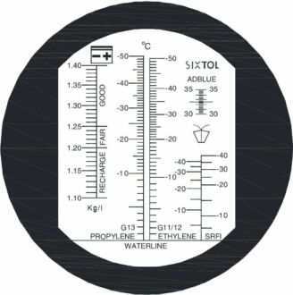 Refraktometr na měření provozních kapalin automobilu + AdBlue, SIXTOL