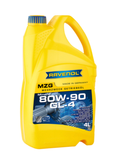 RAVENOL Getriebeoel MZG SAE 80W-90 GL 4; 4 L