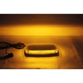 Pracovní LED oranžová rampa homologovaná 305x158 R10 R65 magnet