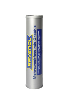 RAVENOL Mehrzweckfett mit Graphit; 0,4kg = 400 g Kartusche (VE 24 Stüc