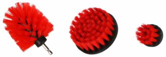 Sada kartáčů na vrtačku pro čištění auta CAR DETAILING DRILL BRUSH 3 MEDIUM, 3ks SIXTOL