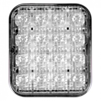 LED couvací světlo, bílé - 87x77x29 mm - 16 LED, ECE R10 R148, IP67