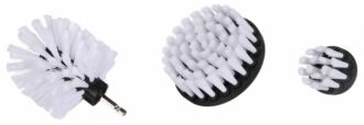 Sada kartáčů na vrtačku pro čištění auta CAR DETAILING DRILL BRUSH 3 SOFT, 3ks SIXTOL